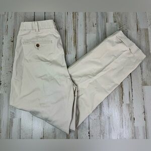 Orvis Pants Mens 34x30 Pleated Golf Straight Leg Casual Cream